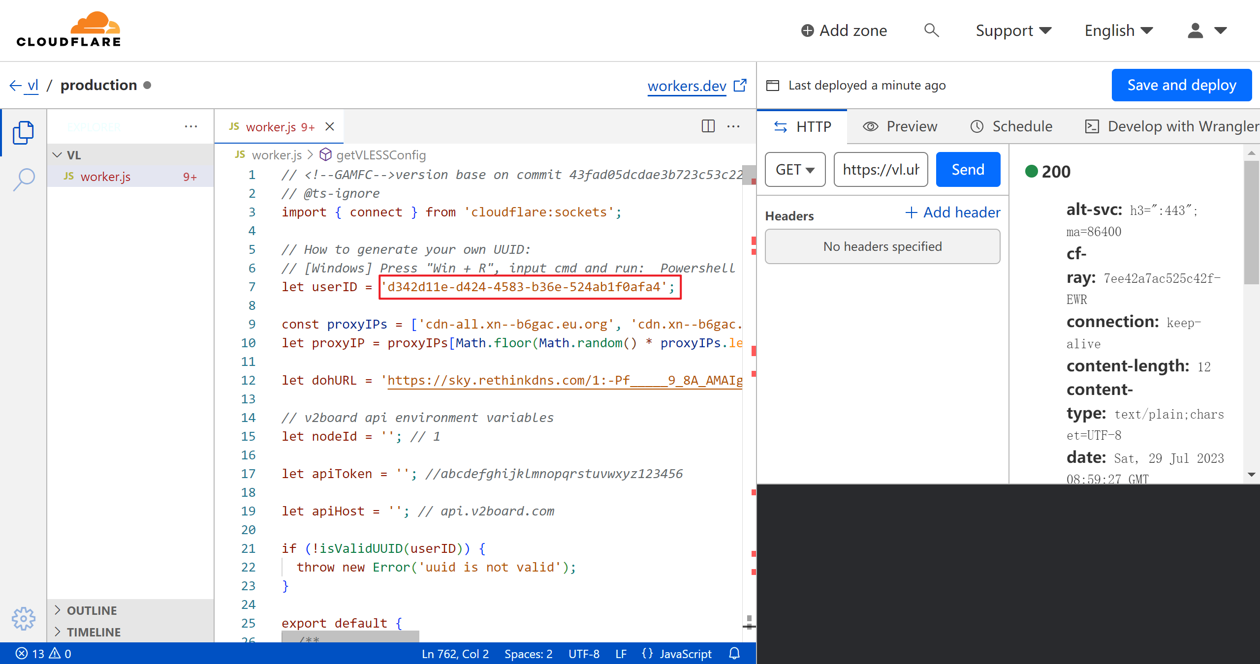 CloudFlare-vless